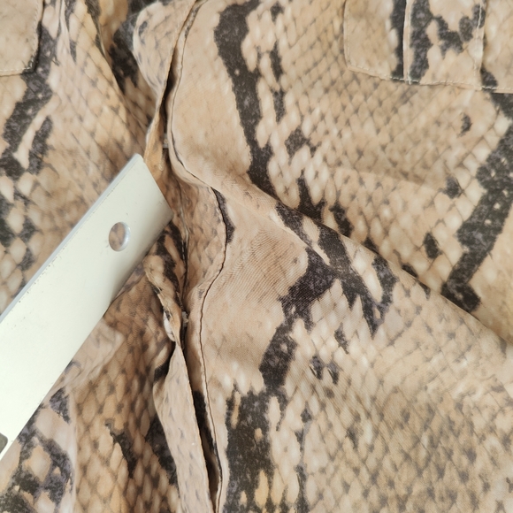Reynah Snake Print Tunic dress Tie waist. Small. - Picture 2 of 9